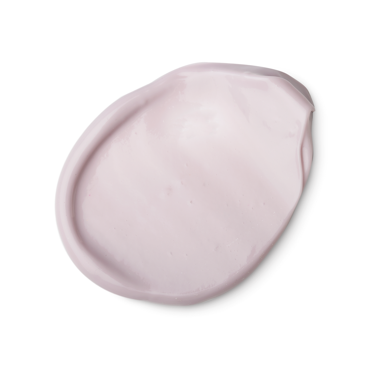 A swatch of creamy lilac coloured Sleepy body lotion.